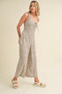 Aemi + Co Floral Sweetheart Neck Wide Leg Jumpsuit - Odaingerous